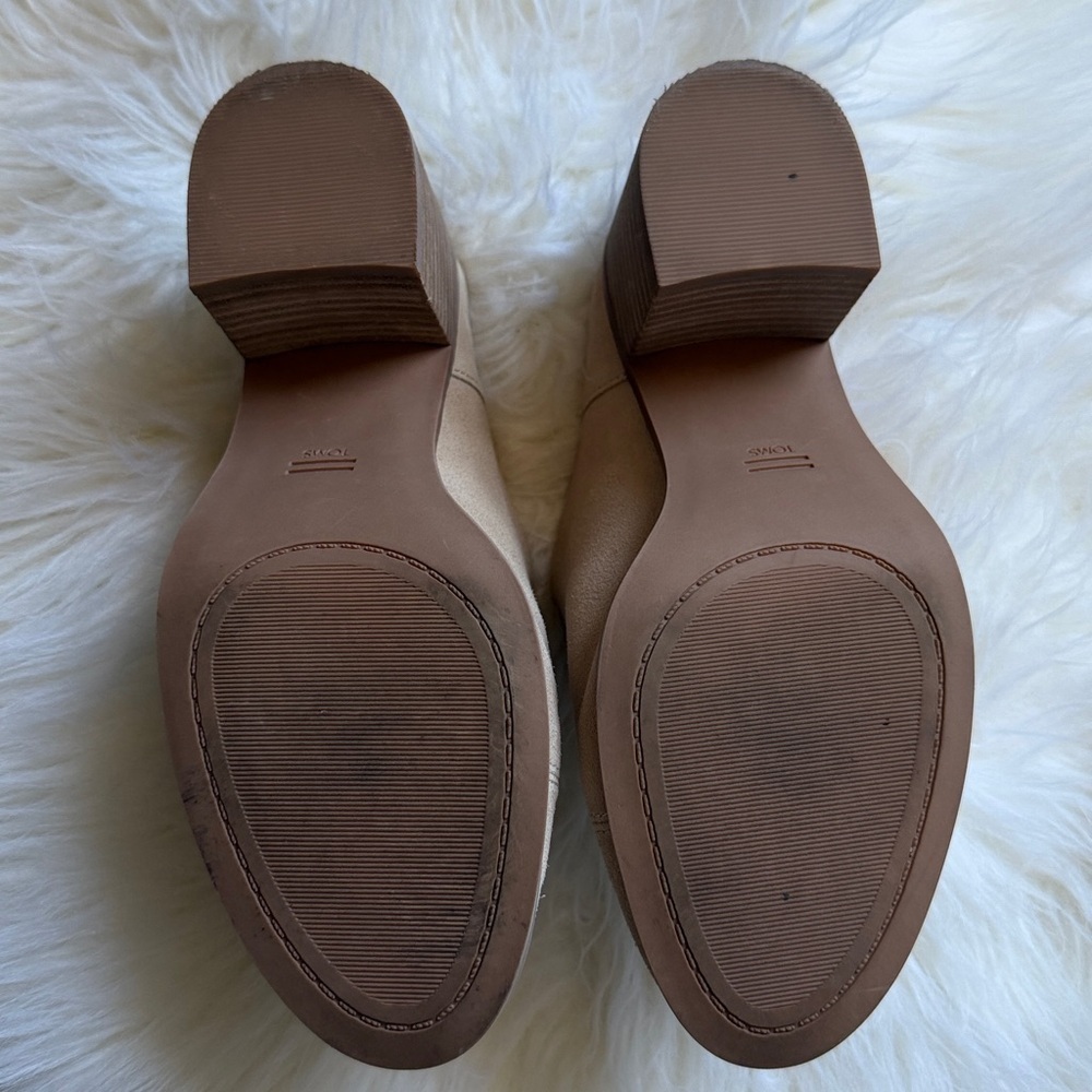 TOMS Women Evelyn Slip On Suede Mules, Beige size 8.5 - Picture 4 of 8